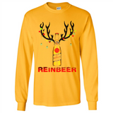 Miller High Life beer reinbeer Christmas - Long Sleeve T-Shirt