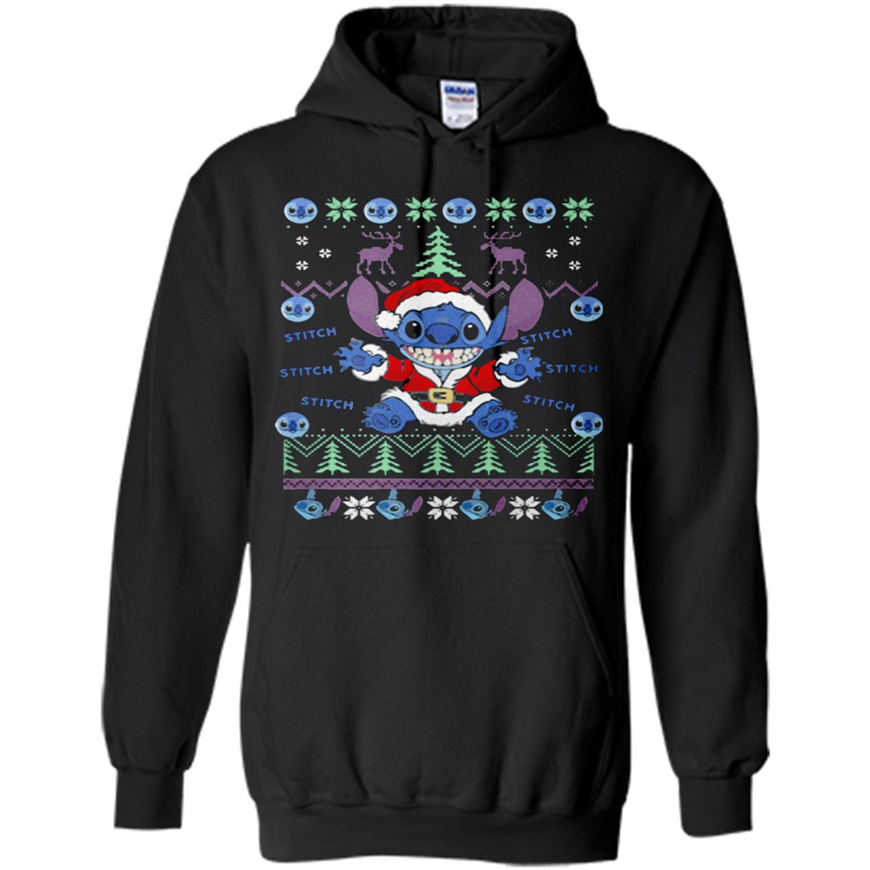 Stitch ugly christmas sweater - Hoodie