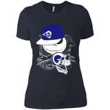 Jack Skellington The Nightmare Before Christmas-Rams Football - Ladies' Boyfriend T-Shirt