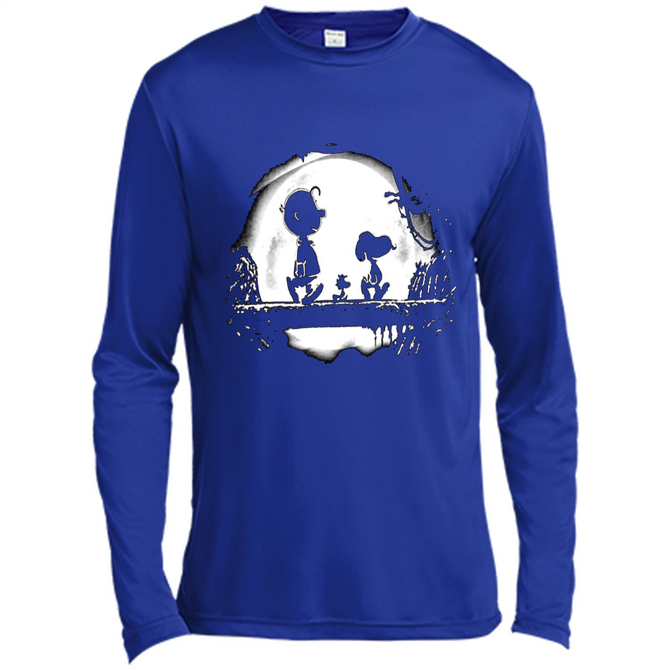 Snoopy The Peanuts Walking To The Moon