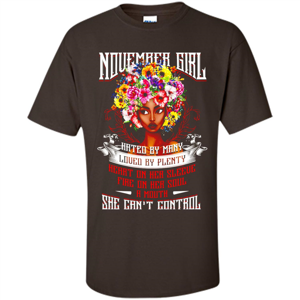 November Girl Flower - Shirt