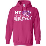 Notre Dame Fighting Irish Football My Heart is on that Field - Hoodie