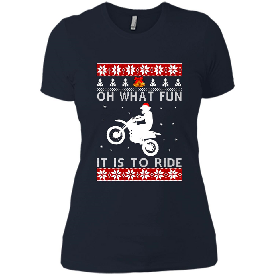 Motocross oh what fun it is to ride Christmas sweater PINGPONG
