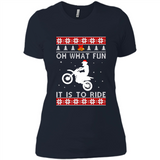Motocross oh what fun it is to ride Christmas sweater PINGPONG