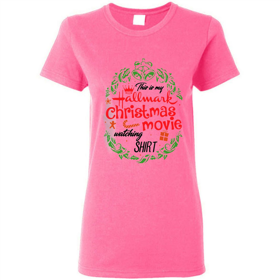 This is My Hallmark-Christmas Movies Watching Sporty T-Shirt - Ladies Short-Sleeve