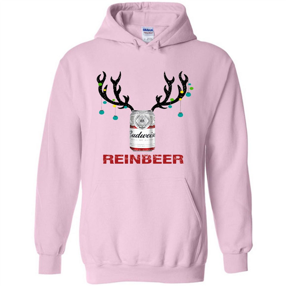 Budweiser Reinbeer Funny Beer Reindeer Christmas Sweatshirt - Hoodie