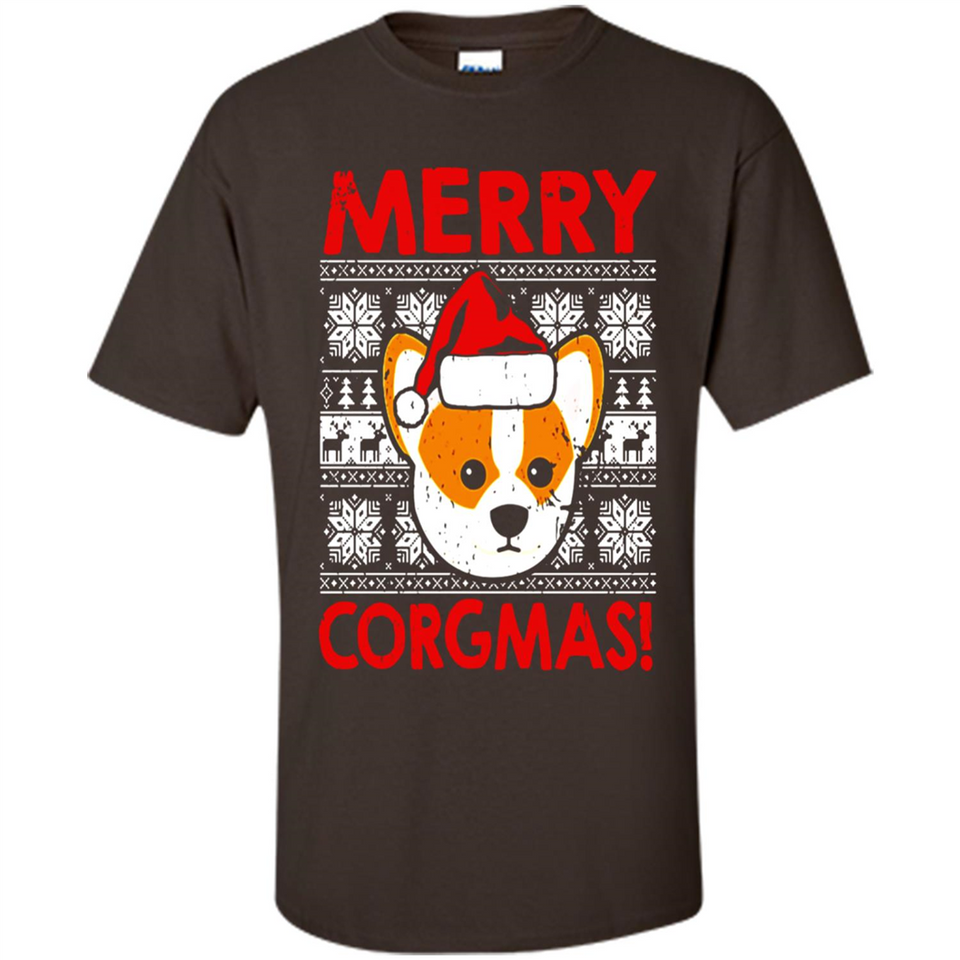 Funny Christmas Santa Corgi Dog Merry Corgmas - Shirt