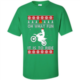 Motocross oh what fun it is to ride Christmas sweater PINGPONG