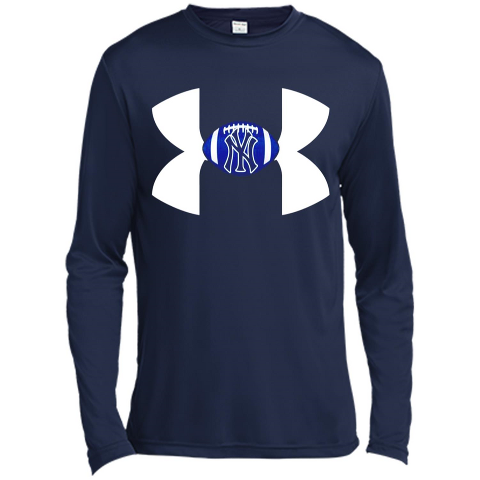 New York Yankees Under Armour Logo - Canvas Long Sleeve T-Shirt