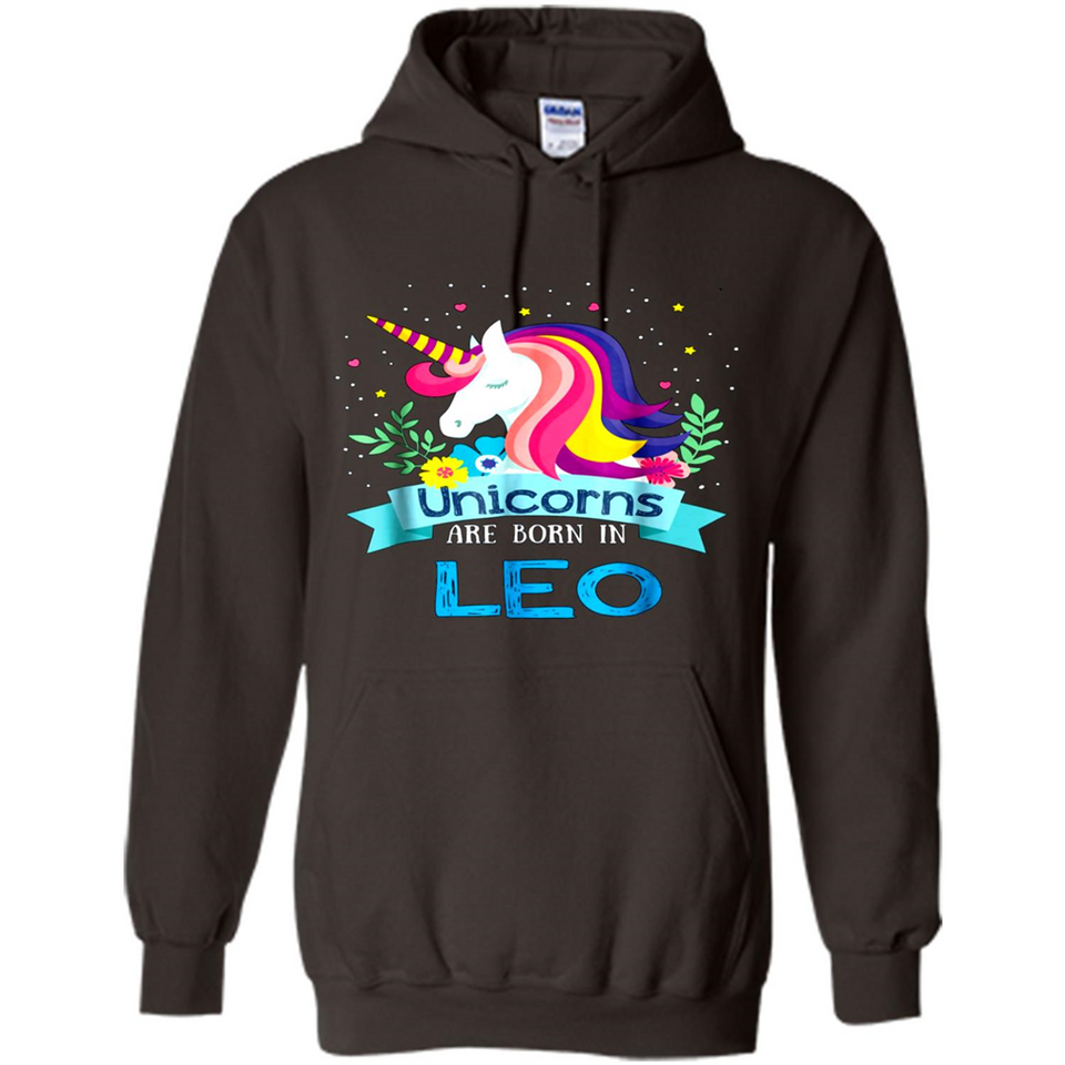 Unicorns are born in Leo Birthday Rainbow Gift Ladies Custom