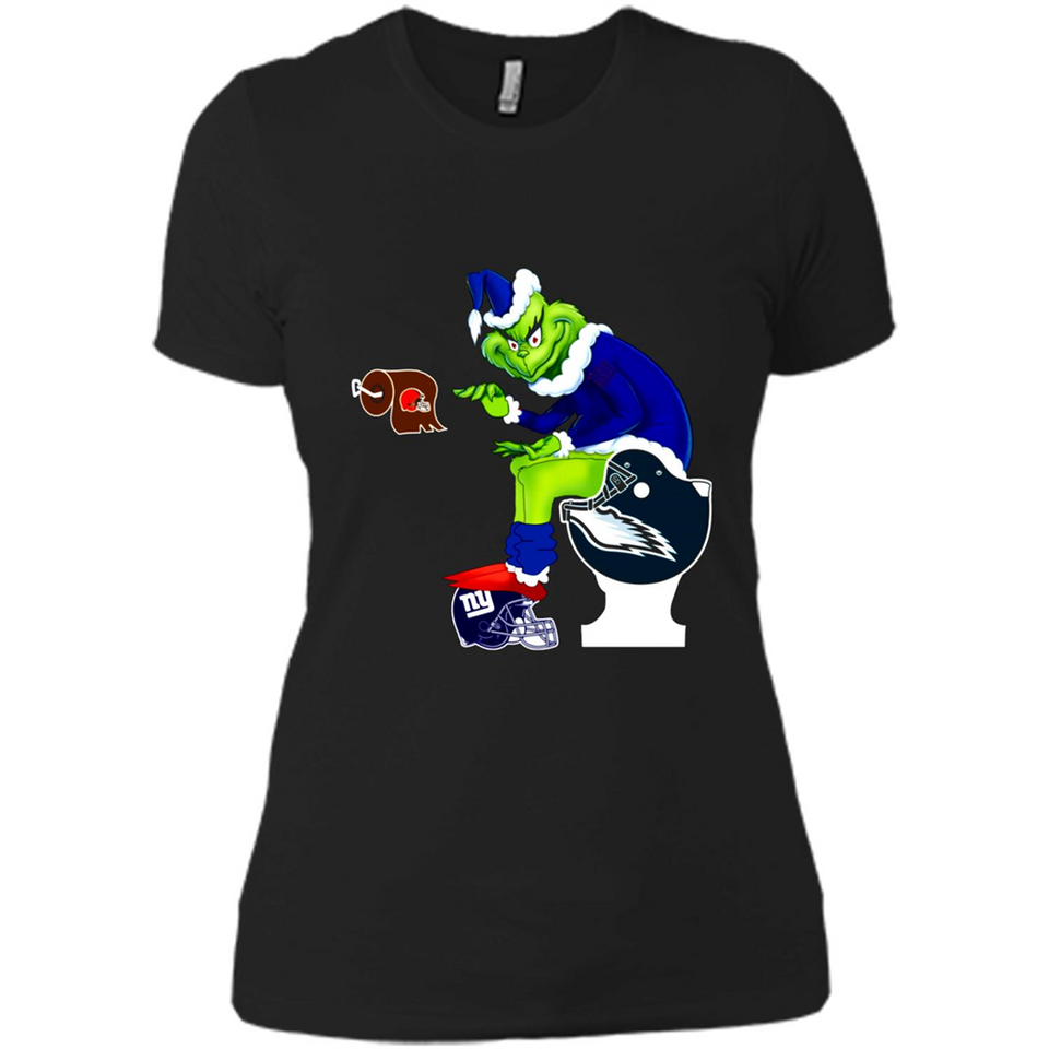 New York Giants Toilet Grinch Santa Claus Football Fan PINGPONG