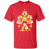 Tea Christmas Tree T-shirt Funny Tea Xmas Gift
