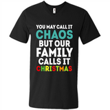 Chaos Family Calls It Christmas - Men's V-Neck