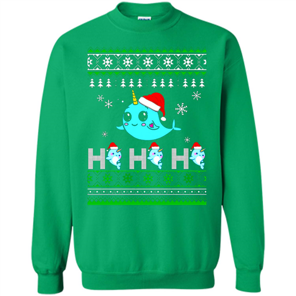 Narwhal christmas sweatshirt hoodie long PINGPONG - Sweatshirt