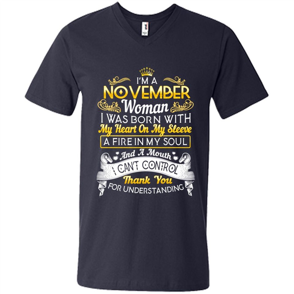 I'm A November Woman-Queen November - Men's V-Neck