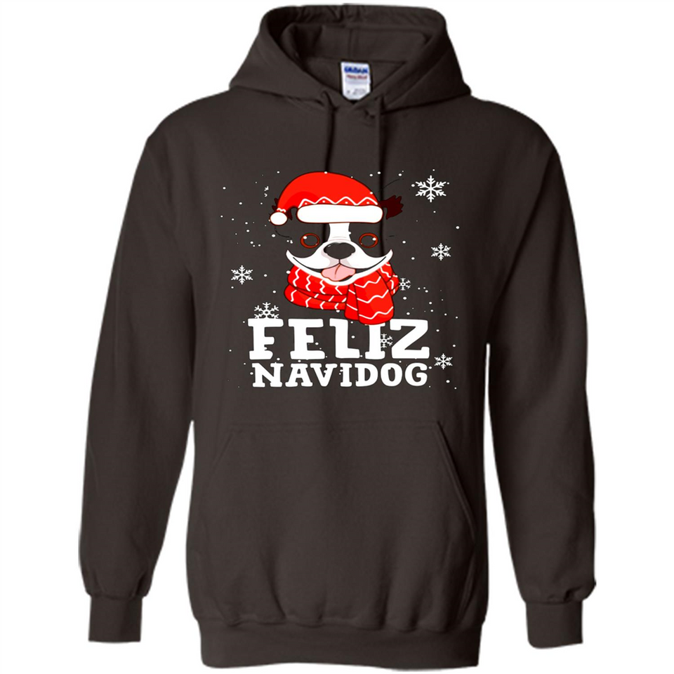 Feliz Navidog Boston Terrier Dog Ugly Xmas Sweater PING PONG