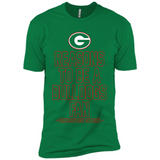 Reasons to be a Georgia Bulldogs Fan Complete List on Back - Premium Short Sleeve T-Shirt