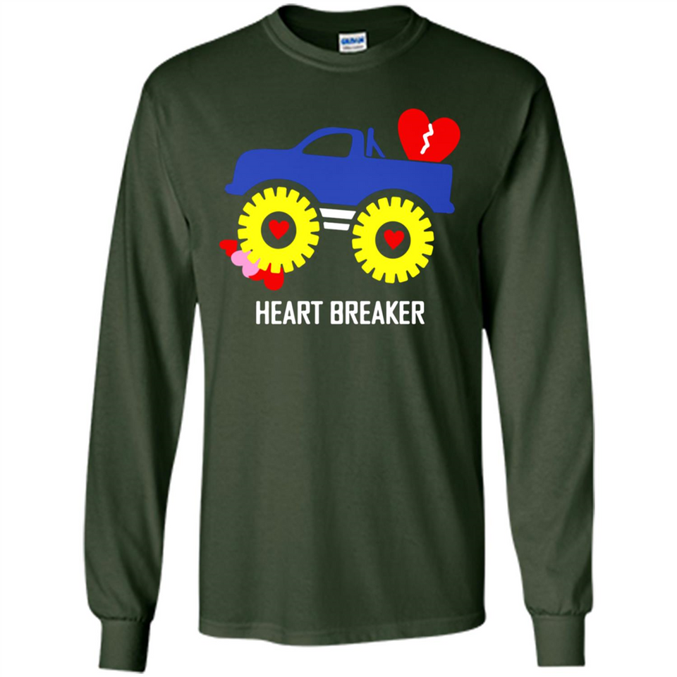 HEART BREAKER BLUE MONSTER TRUCK VALENTINE'S DAY