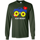 HEART BREAKER BLUE MONSTER TRUCK VALENTINE'S DAY