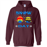 Snow Day Shirt For Detroit Lions Vs Minion Fans pingpong