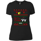 Music Ugly Christmas SweatShirt - Ladies' Boyfriend T-Shirt