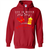 LIFE IS BETTER IN FLIP FLOPS WITH FIREBALL WHISKEY