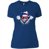 Cleveland Indians And Superman Fans - Ladies' Boyfriend T-Shirt