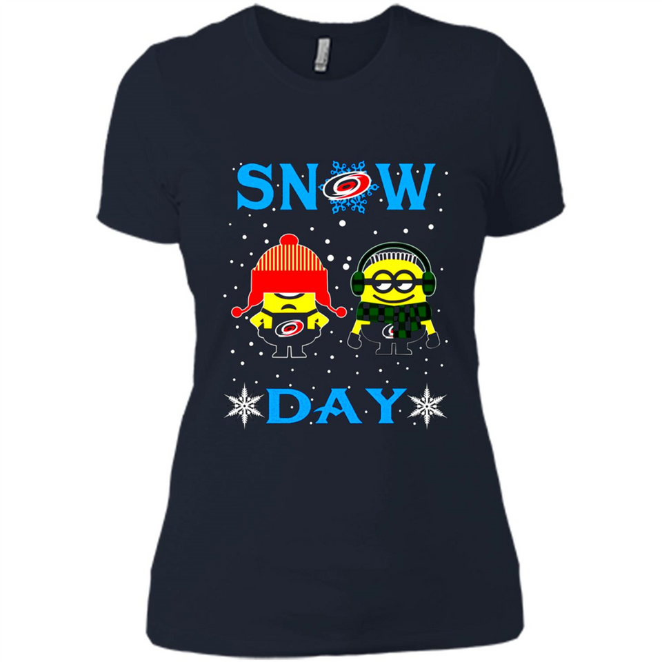 Snow Day Shirt For Carolina Hurricanes Vs Minion Fans pingpong