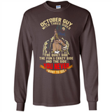 October Guy With Three Sides Quiet Fun Crazy - Long Sleeve T-Shirt