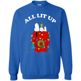 Peanuts By Schulz Snoopy Young Men_s Christmas SweatShirt - Sweatshirt