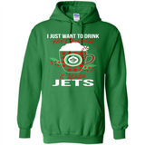 I Just Want To Drink Hot Chocolate & Watch Winnipeg Jets Ugly Christmas Sweater PINGPONG