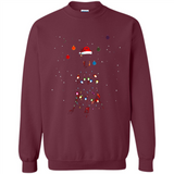 Doberman Santa Lights Christmas Dog Xmas Sweatshirt - Sweatshirt