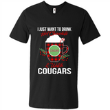 I Just Want To Drink Hot Chocolate & Watch Washington State Cougars Ugly Christmas Sweater PINGPONG