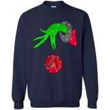 GRINCH HAND HOLDING ARIZONA DIAMONDBACKS GLITTER CHRISTMAS PINGPONG