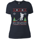 roller hockey Christmas ugly