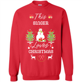 This Singer Loves Christmas Tree Shirt with Snowman
