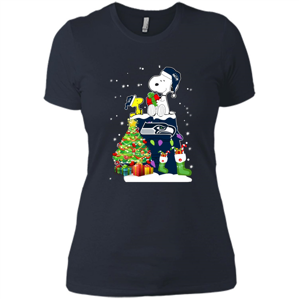 SEATTLE SEAHAWKS SNOOPY & WOODSTOCK CHRISTMAS