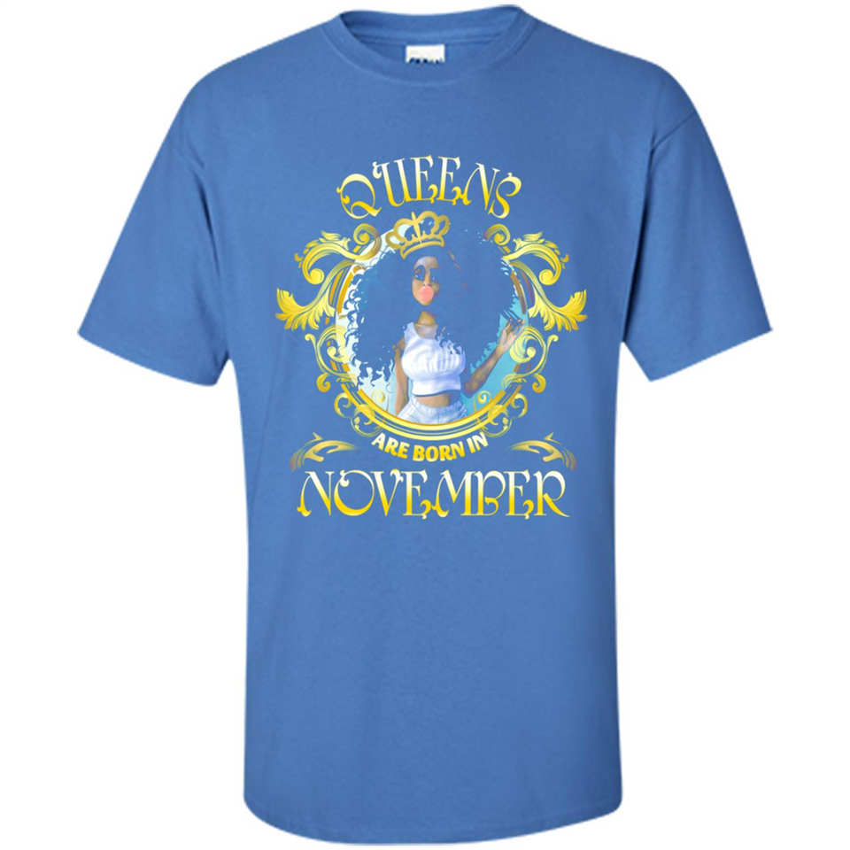 Queens Are Born In November Gold Girl