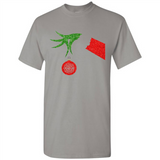 Funny Grinch Hand holding Firefighter ornament Christmas Sporty T-Shirt - Shirt