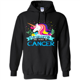 Unicorns are born in Cancer Birthday Rainbow Gift Custom Ultra Cotton