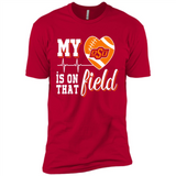 Oklahoma State Cowboys Football My Heart is on that Field - Premium Short Sleeve T-Shirt