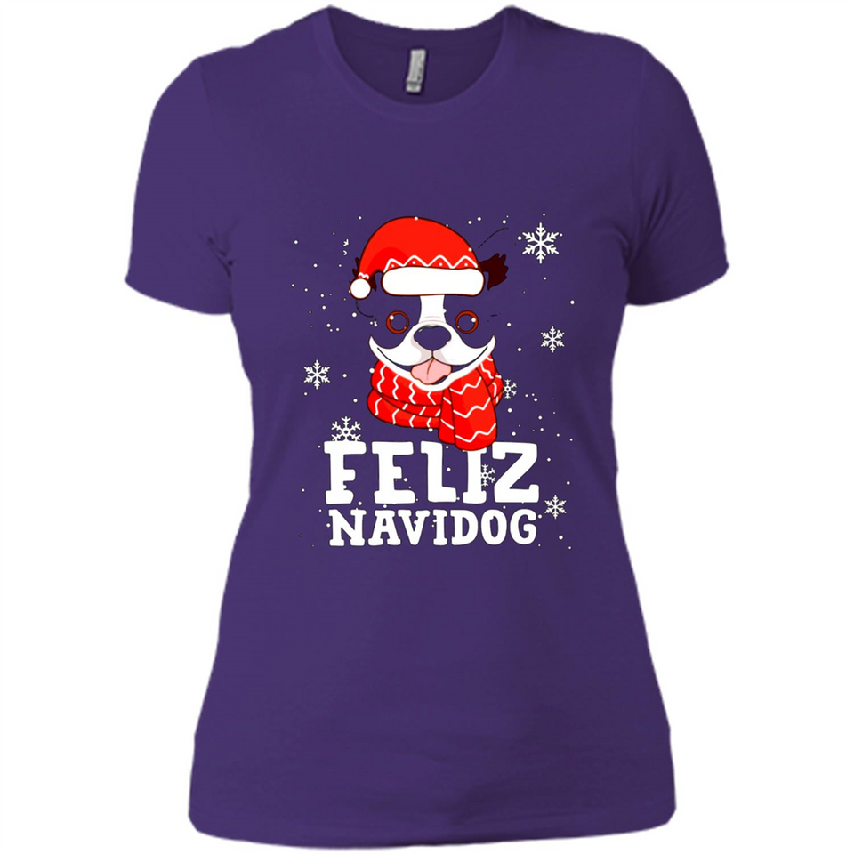 Feliz Navidog Boston Terrier Dog Ugly Xmas Sweater PING PONG