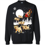 Christmas Santa Golden Retriever Sleigh For Labrador Retriever