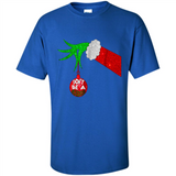 GRINCH HAND HOLDING CHRISTMAS ORNAMENT - DON'T BE A GRINCH PINGPONG