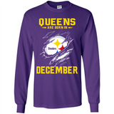 Queens Are Born In December - Pittsburgh Steelers Football - Long Sleeve T-Shirt