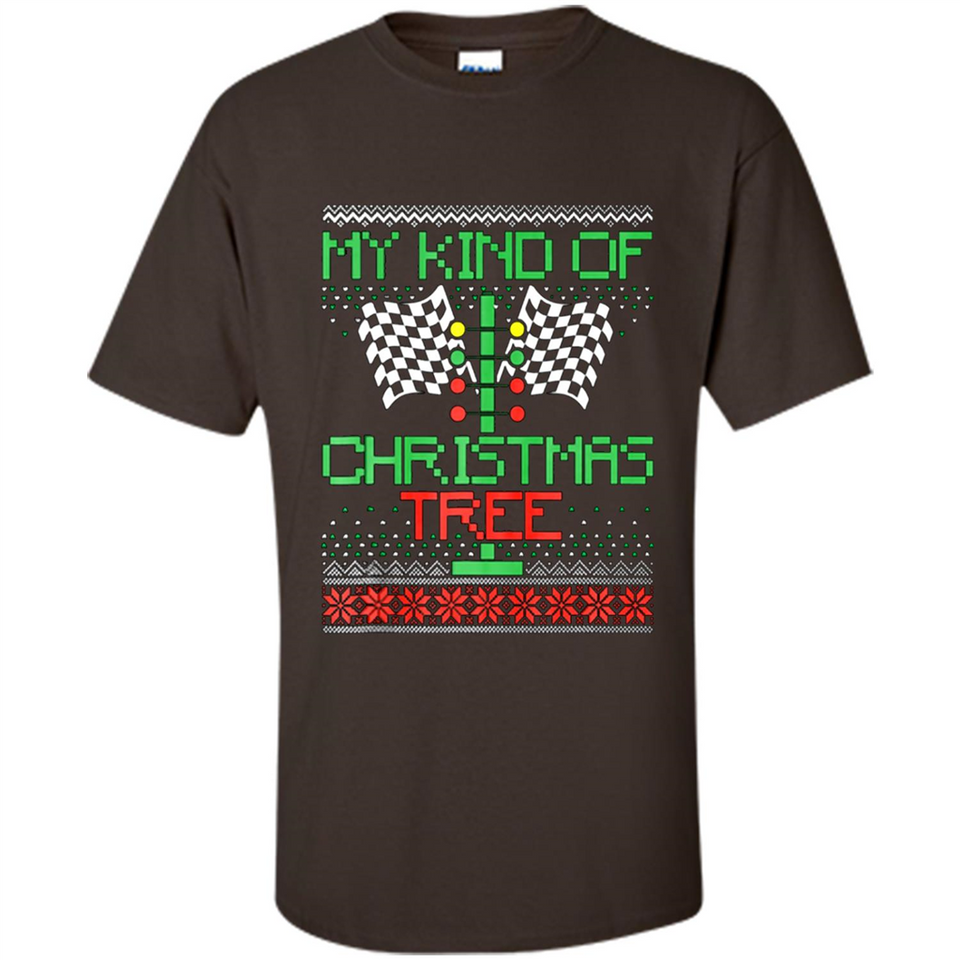 Funny Drag Racing Ugly Christmas Holiday Tree PING PONG