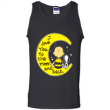 I LOVE YOU TO THE MOON AND BLACK CHARLIE BROWN AND SNOOPY
