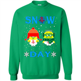Snow Day Shirt For Houston Rockets Vs Minion Fans pingpong
