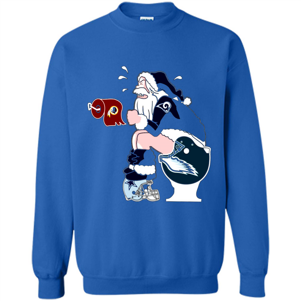 Los Angeles Rams Toilet Santa Claus PINGPONG