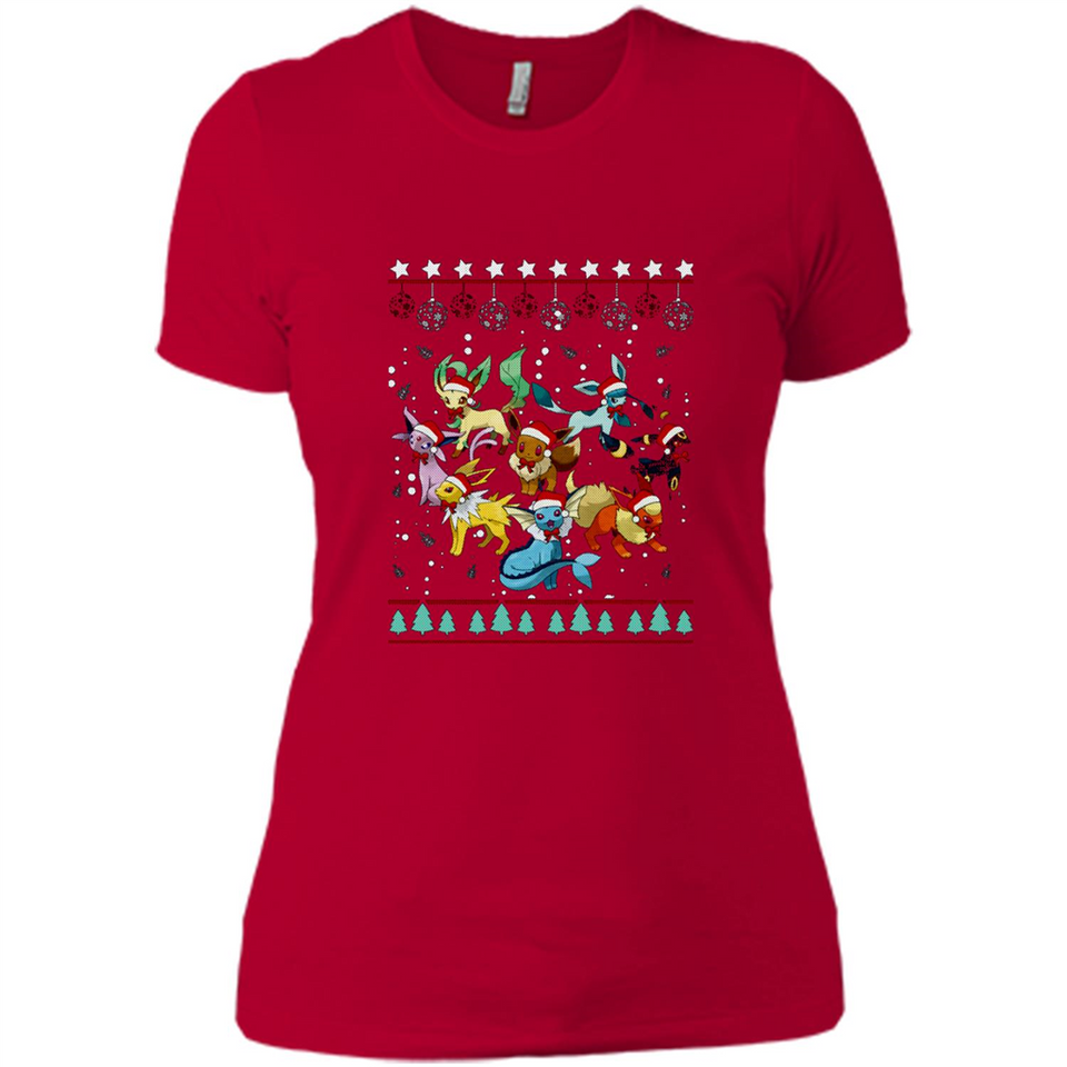 Pokemon Eeveelutions Ugly Christmas Sweater Perfect Christmas PINGPONG